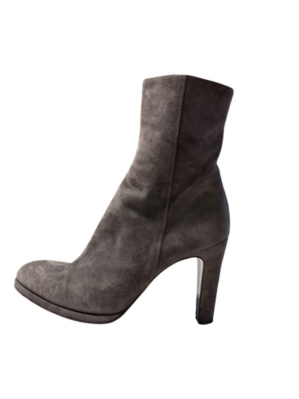 LK Bennett Gray Suede Heeled Boots